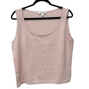 St. John light pink sleeveless tank top women’s sz L.